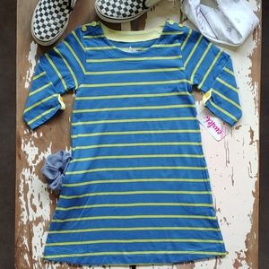 Curfew Girl Shift Dress Buttons & Pockets! 4-6X